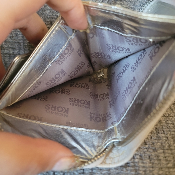 Michael Kors Snakeskin Embossed Compact Zip Around Wallet - Picture 12 of 12